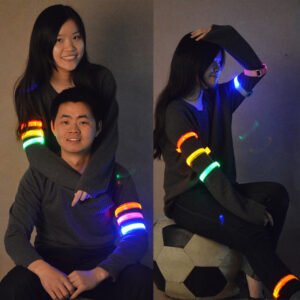 Luminous running arm belt